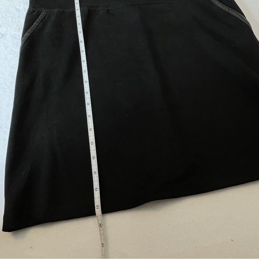 Zara Faux Suede‎ Black Midi Dress with Pockets Size M - Picture 6 of 9